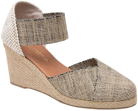 anouka metallic espadrille wedge sandal.